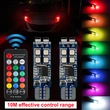 super far t10 COB RGB canbus error free RF control for Indicator light