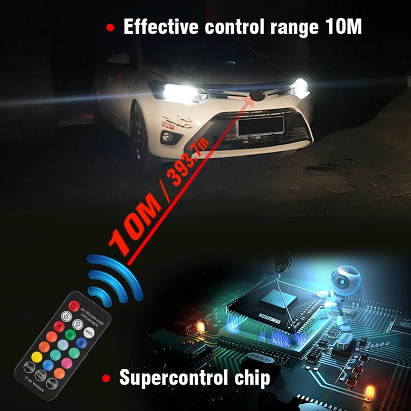 super far t10 COB RGB canbus error free RF control for Indicator light