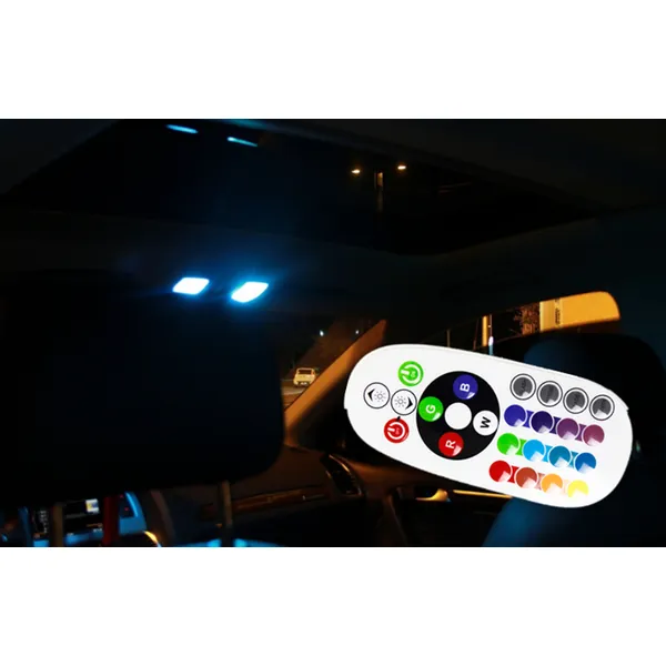 rgb светодиодные гирлянды c5w пульт дистанционного управления светодиодный интерьер автомобиля светодиодный комплект 