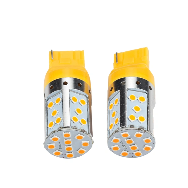high power 12V T20 LED light bulbs amber 3030 35smd auto fog lamp 