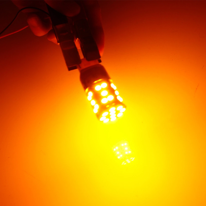 high power 12V T20 LED light bulbs amber 3030 35smd auto fog lamp 