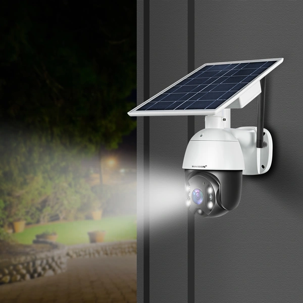 Outdoor Security Camera,Solar Powered Battery WiFi Camera Wirefree Outdoor 1080P Pan Tilt Wireless Camera PIR Motion 2 Way Audio Night Vision Cloud Storage Boavision S10