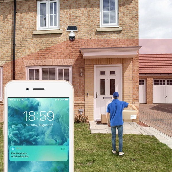 Outdoor Security Camera,Solar Powered Battery WiFi Camera Wirefree Outdoor 1080P Pan Tilt Wireless Camera PIR Motion 2 Way Audio Night Vision Cloud Storage Boavision S10