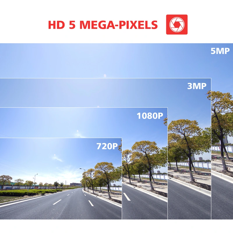 5MP PTZ WiFi Camera, BOAVISION HD Outdoor Wireless IP Camera, Pan Tilt 5X Optical Zoom, Two Way Audio, 196ft Full Color Night Vision, Dome Security Camera CamHi Onvif Protocol