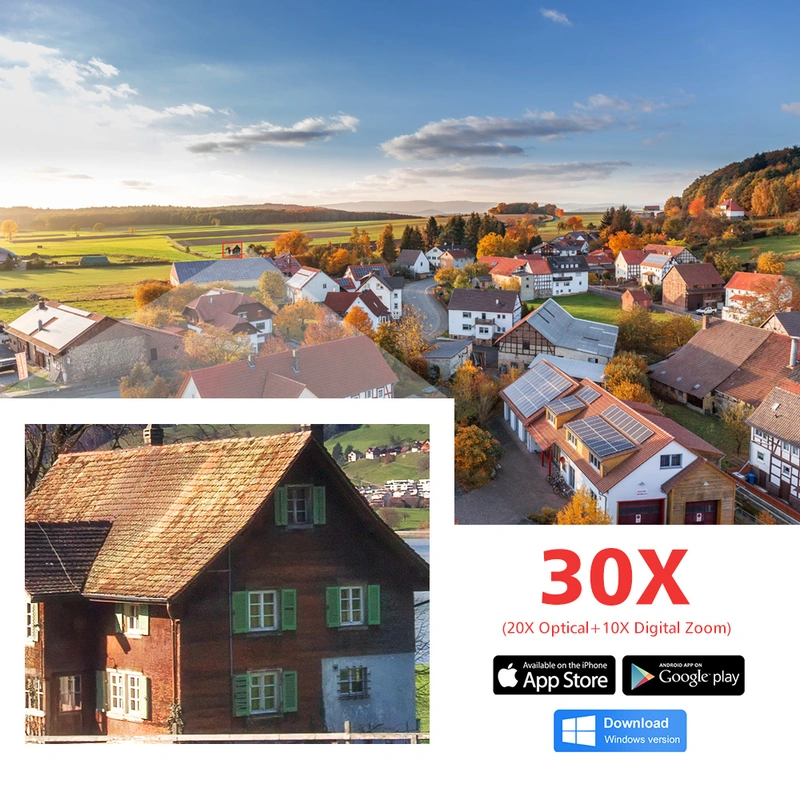 Outdoor IP Camera 5MP 4g Sim card WIFI AI Auto Tracking 30X Zoom Wireless PTZ Speed Dome CCTV Camera Two Way Audio IR 80m Camhi