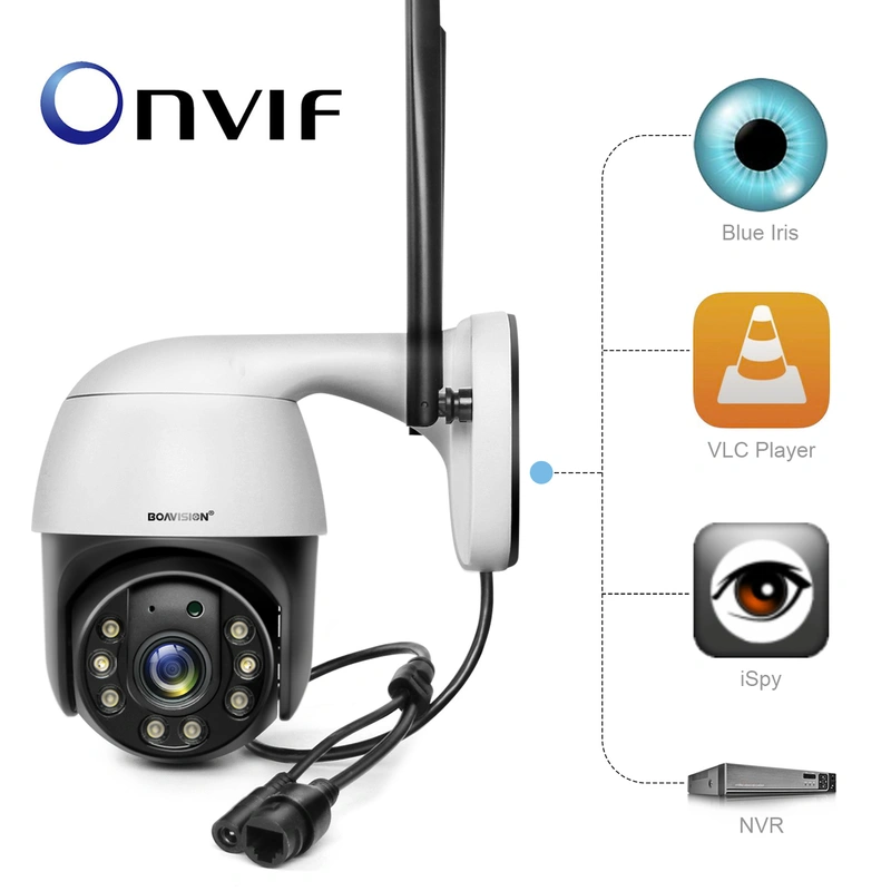 Security Camera Outdoor, AI auto Tracking,2.4g WiFi Home Surveillance Camera,2 Way Audio,1080P Full Color 150ft IR Night Vision, Metal housing Waterproof