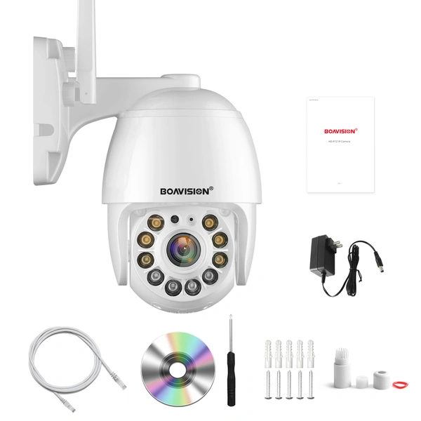 Security Camera Outdoor Wireless WiFi IP Camera Home Security System 360° View,Motion Detection auto Tracking,Two Way Talk,HD 1080P pan Tile Full Color Night Vision Boavision Security Camera Outdoor Wireless WiFi IP Camera Home Security System 360° View,Motion Detection auto Tracking,Two Way Talk,HD 1080P pan Tile Full Color Night Vision Boavision