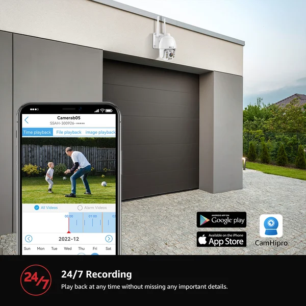 BOAVISION Security Cameras Wireless Outdoor,Home Security Surveillance Camera System,360° View WiFi 1080P Pan Tilt,Floodlight Color Night Vision,Motion Detection Tracking,2 Way Talk,SD Card Storage