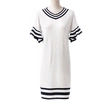Elastic Ladies V neck Knitted shift dress