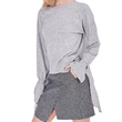 Flare Sleeved Knitted Pullover