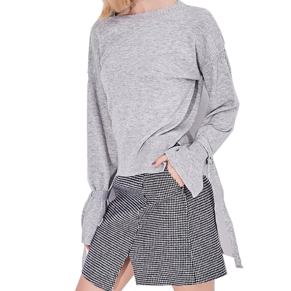 Flare Sleeved Knitted Pullover