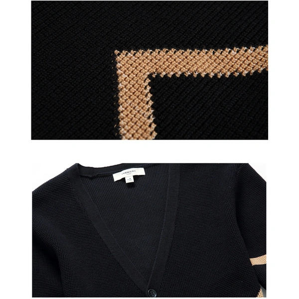 Men's Knitted Cardigan with buttons in front