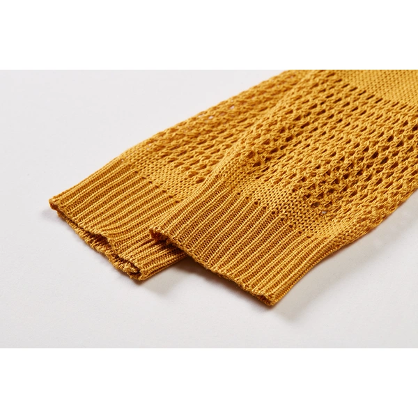 Hollow-carved Long Sleeved Knitwear