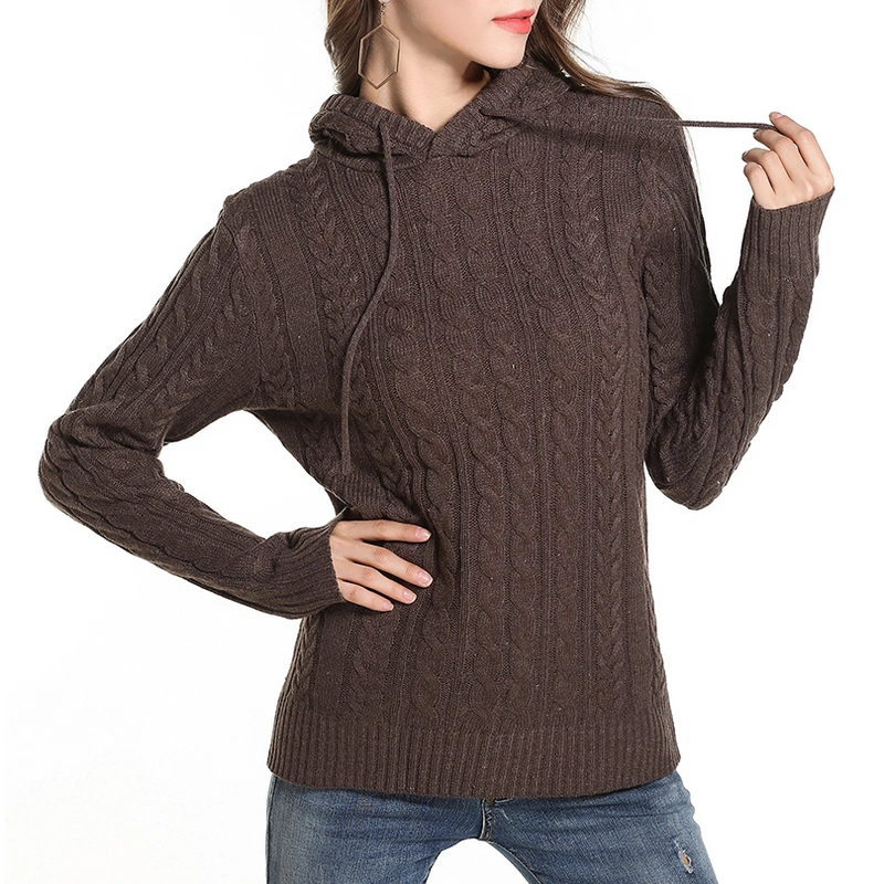 Knit Hoodie Pullover