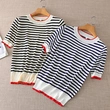S/S Knitted Striped Shirt for Summer
