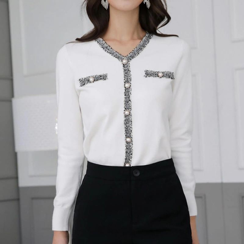 Women's V neck Cardigan