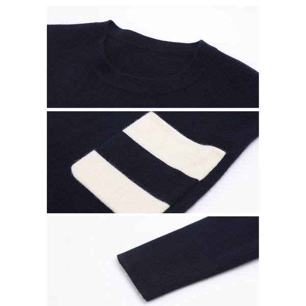 Ladies long styles knitted pullover