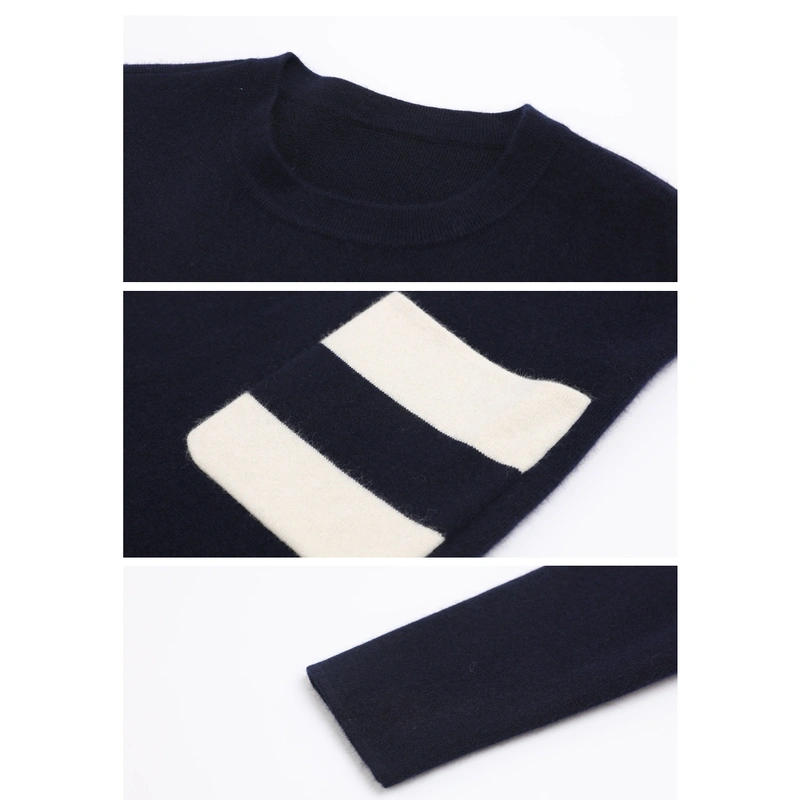 Ladies long styles knitted pullover