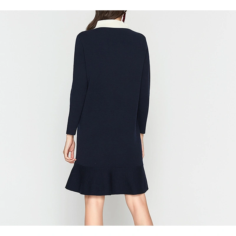 Mock neck Knit Shift Dress