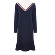 Mock neck Knit Shift Dress