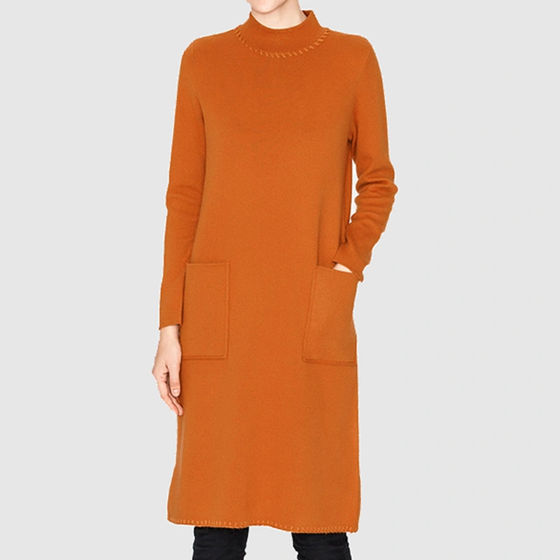 Stand Collar Straight Pullover