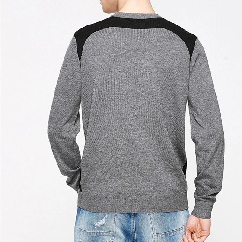 Men's Color Block Knitted Pullover