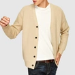 Men's slim fit knitted cardigan sweater