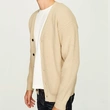 Men's slim fit knitted cardigan sweater