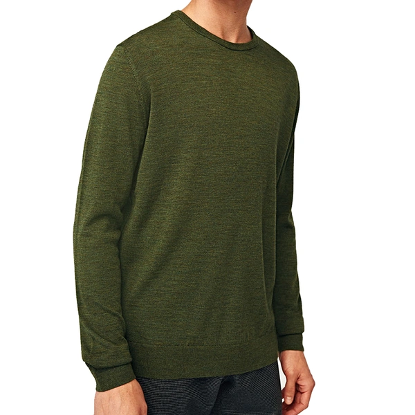 Men's Round neck merino wool pullover