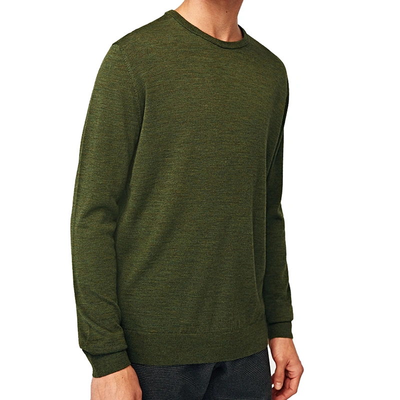 Men's Round neck merino wool pullover