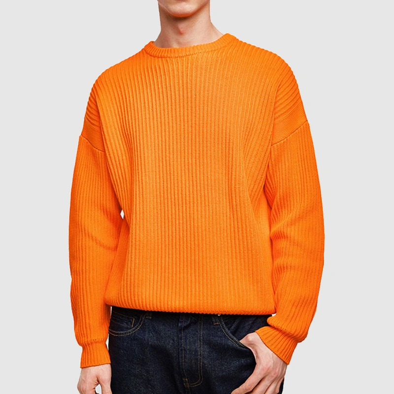 Men's Long Sleeved Crew neck pullover sweater