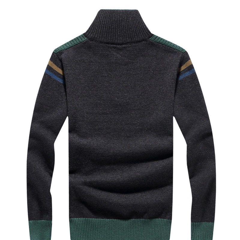 Men's Cardigan with Half Zipper in front