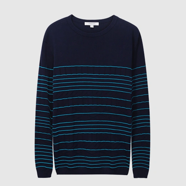 Men's Long sleeved striped pullover