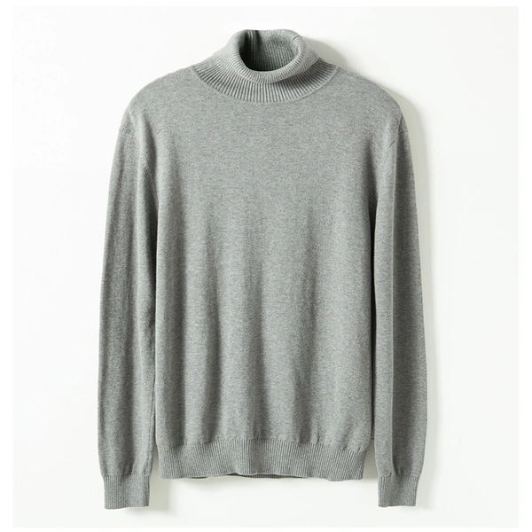 Men's Long Sleeved Turtleneck Pullover Sweater
