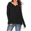 Ladies Semi-Sheer Knitted Pullover