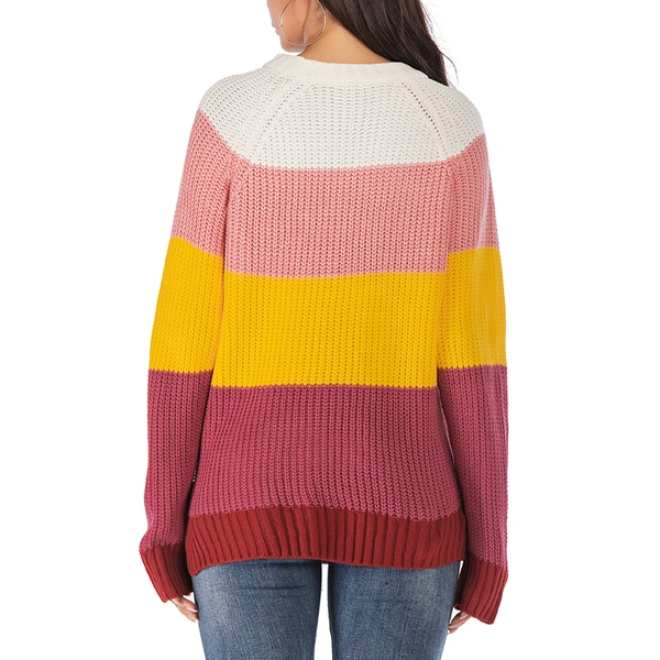 Multi-Color Block Pullover