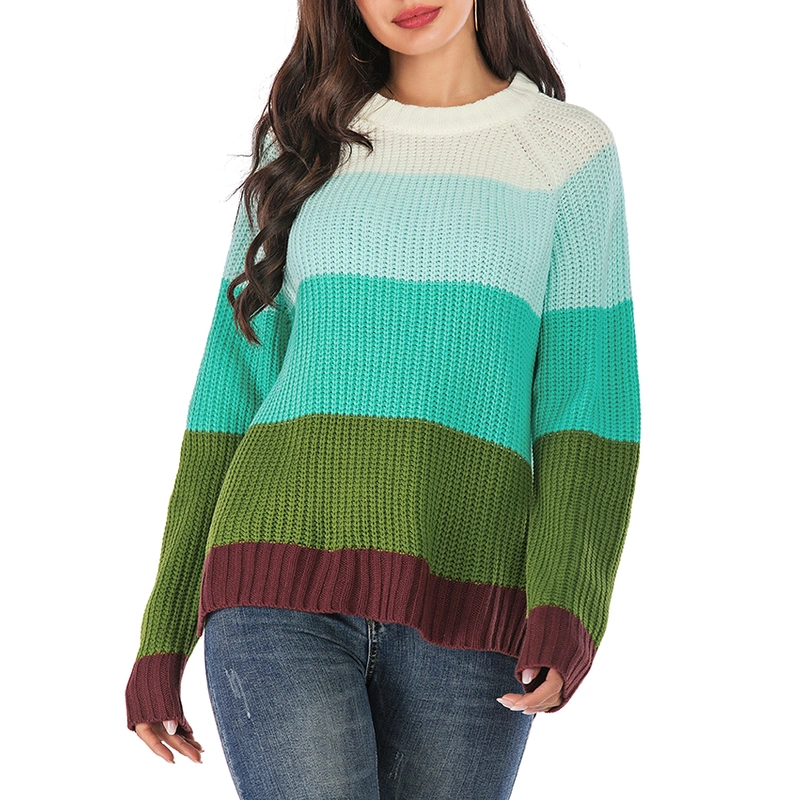 Multi-Color Block Pullover