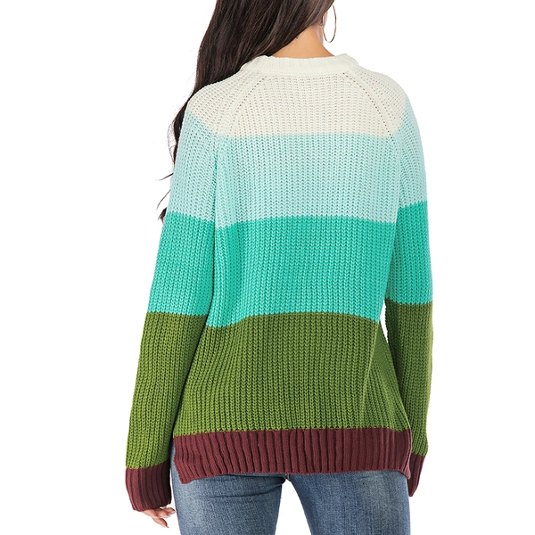 Multi-Color Block Pullover