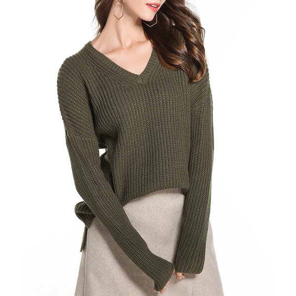 V neck Loose Sweater