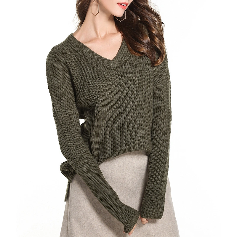 V neck Loose Sweater