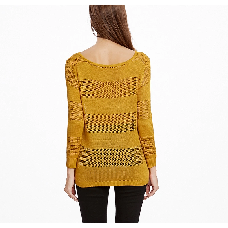 Hollow-carved Long Sleeved Knitwear