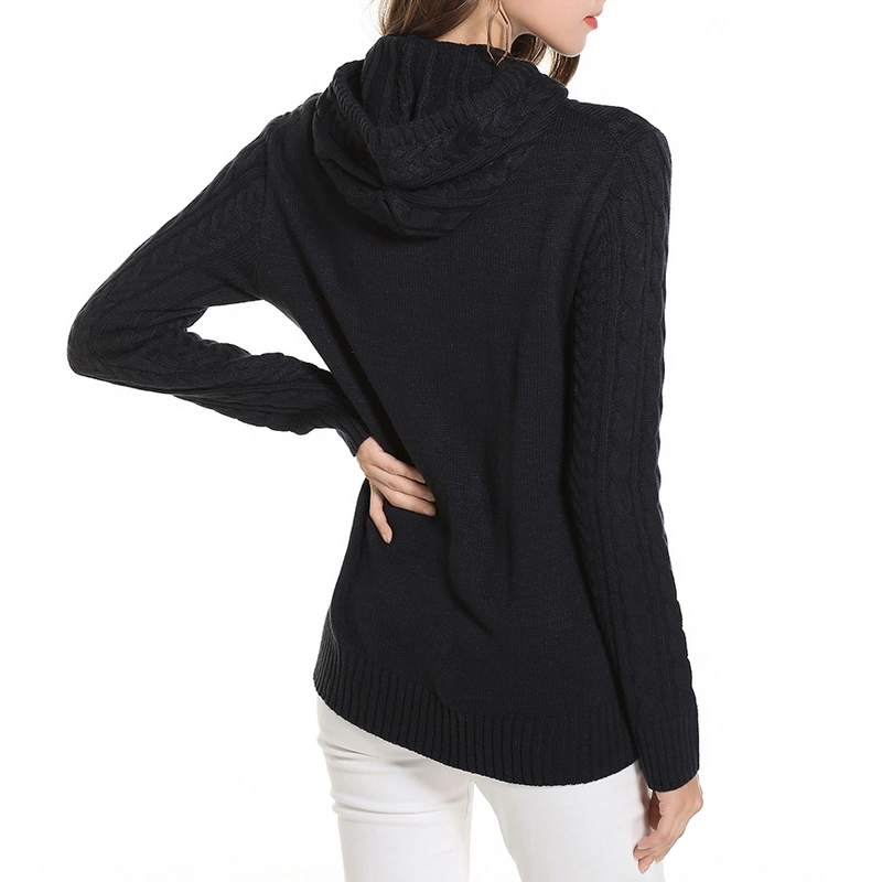 Knit Hoodie Pullover