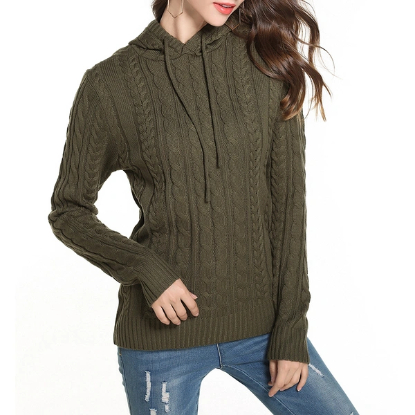 Knit Hoodie Pullover