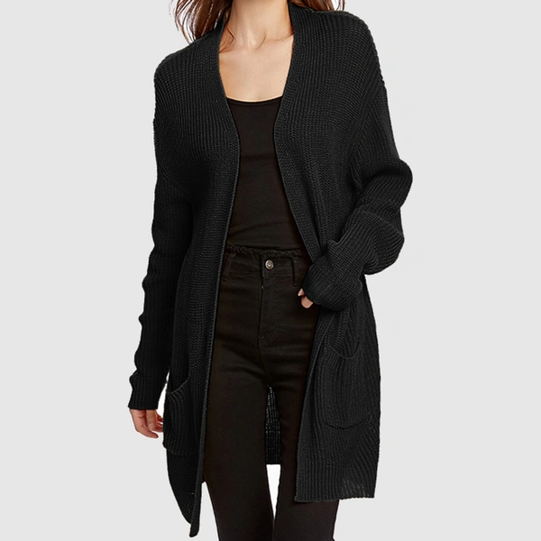 Knitted Long cardigan coat