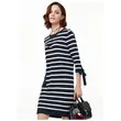 Ladies dress with stripes