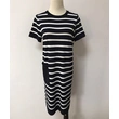 Ladies dress with stripes