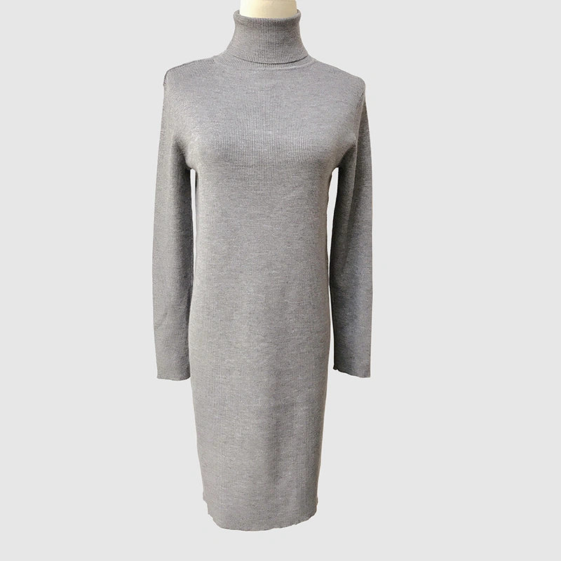Turtleneck Knitted Shift Dress
