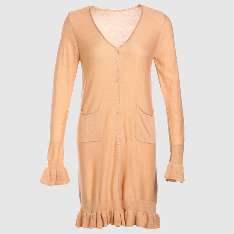 Ladies Light-weight Long Cardigan with pockets