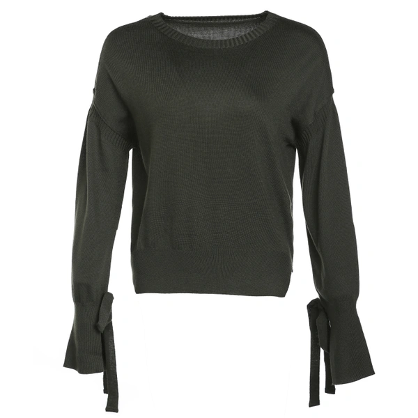 Flare Sleeved Knitted Pullover