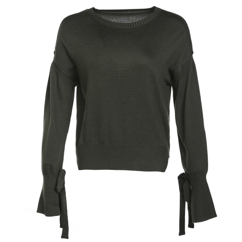 Flare Sleeved Knitted Pullover